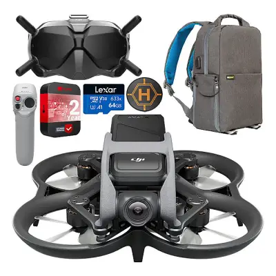 DJI Avata Fly Smart Drone Combo with FPV Goggles V2.